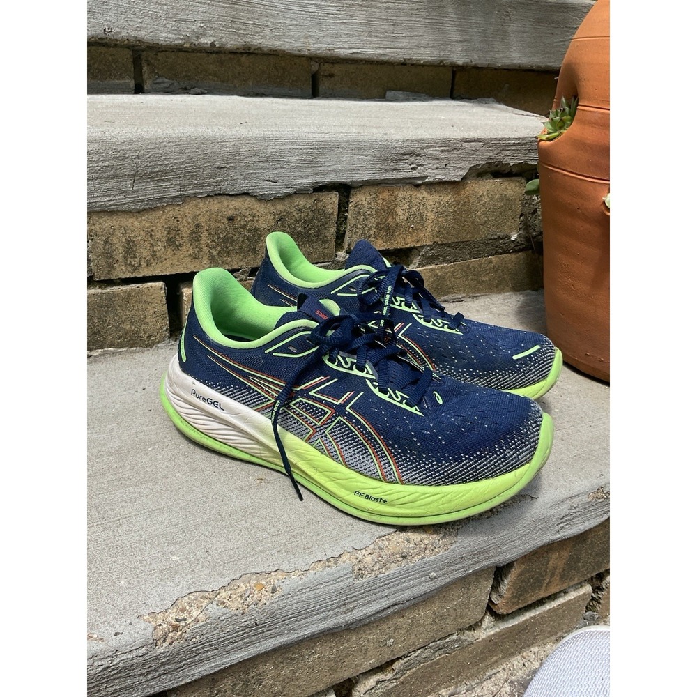 Asics Gel-Cumulus 26 Mens Size 7 Navy Green Athletic Running Shoes Sneakers